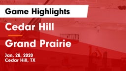 Cedar Hill  vs Grand Prairie  Game Highlights - Jan. 28, 2020