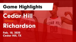 Cedar Hill  vs Richardson Game Highlights - Feb. 18, 2020