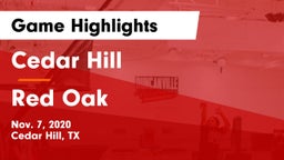 Cedar Hill  vs Red Oak  Game Highlights - Nov. 7, 2020