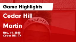 Cedar Hill  vs Martin  Game Highlights - Nov. 14, 2020