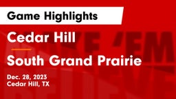 Cedar Hill  vs South Grand Prairie Game Highlights - Dec. 28, 2023