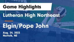 Lutheran High Northeast vs Elgin/Pope John  Game Highlights - Aug. 24, 2023