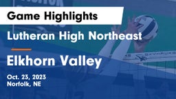 Lutheran High Northeast vs Elkhorn Valley  Game Highlights - Oct. 23, 2023