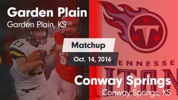 Matchup: Garden Plain High vs. Conway Springs  2016