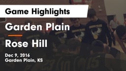 Garden Plain  vs Rose Hill  Game Highlights - Dec 9, 2016