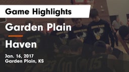 Garden Plain  vs Haven  Game Highlights - Jan. 16, 2017