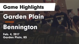 Garden Plain  vs Bennington  Game Highlights - Feb. 4, 2017