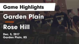 Garden Plain  vs Rose Hill  Game Highlights - Dec. 5, 2017