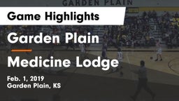 Garden Plain  vs Medicine Lodge  Game Highlights - Feb. 1, 2019