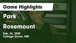 Park  vs Rosemount  Game Highlights - Feb. 26, 2020
