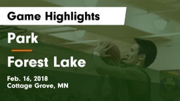 Park  vs Forest Lake  Game Highlights - Feb. 16, 2018