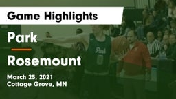 Park  vs Rosemount  Game Highlights - March 25, 2021