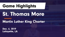 St. Thomas More  vs Martin Luther King Charter Game Highlights - Dec. 6, 2019