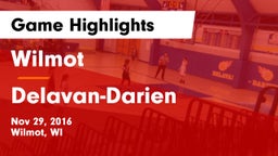 Wilmot  vs Delavan-Darien  Game Highlights - Nov 29, 2016