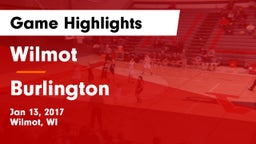 Wilmot  vs Burlington  Game Highlights - Jan 13, 2017