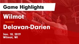 Wilmot  vs Delavan-Darien  Game Highlights - Jan. 18, 2019