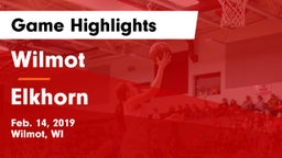 Wilmot  vs Elkhorn  Game Highlights - Feb. 14, 2019