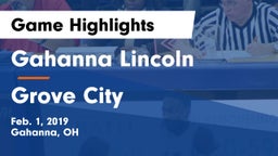 Gahanna Lincoln  vs Grove City Game Highlights - Feb. 1, 2019