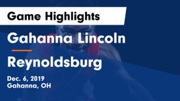 Gahanna Lincoln  vs Reynoldsburg  Game Highlights - Dec. 6, 2019
