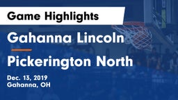 Gahanna Lincoln  vs Pickerington North  Game Highlights - Dec. 13, 2019