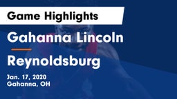 Gahanna Lincoln  vs Reynoldsburg  Game Highlights - Jan. 17, 2020