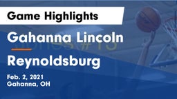 Gahanna Lincoln  vs Reynoldsburg  Game Highlights - Feb. 2, 2021