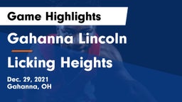 Gahanna Lincoln  vs Licking Heights  Game Highlights - Dec. 29, 2021