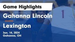 Gahanna Lincoln  vs Lexington  Game Highlights - Jan. 14, 2024