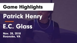 Patrick Henry  vs E.C. Glass  Game Highlights - Nov. 28, 2018