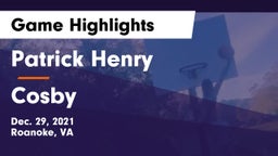 Patrick Henry  vs Cosby Game Highlights - Dec. 29, 2021
