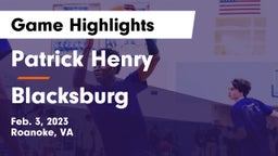 Patrick Henry  vs Blacksburg  Game Highlights - Feb. 3, 2023