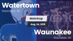 Matchup: Watertown High vs. Waunakee  2018