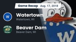 Recap: Watertown  vs. Beaver Dam  2018