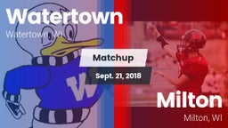 Matchup: Watertown High vs. Milton  2018