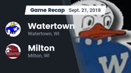 Recap: Watertown  vs. Milton  2018