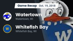 Recap: Watertown  vs. Whitefish Bay  2018
