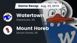 Recap: Watertown  vs. Mount Horeb  2019
