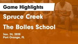 Spruce Creek  vs The Bolles School Game Highlights - Jan. 24, 2020