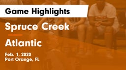 Spruce Creek  vs Atlantic  Game Highlights - Feb. 1, 2020