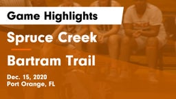Spruce Creek  vs Bartram Trail  Game Highlights - Dec. 15, 2020