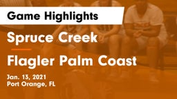 Spruce Creek  vs Flagler Palm Coast Game Highlights - Jan. 13, 2021