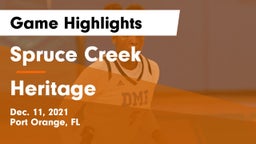 Spruce Creek  vs Heritage  Game Highlights - Dec. 11, 2021