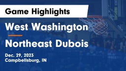 West Washington  vs Northeast Dubois  Game Highlights - Dec. 29, 2023