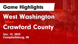 West Washington  vs Crawford County  Game Highlights - Jan. 12, 2023