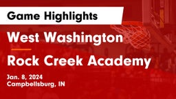 West Washington  vs Rock Creek Academy  Game Highlights - Jan. 8, 2024