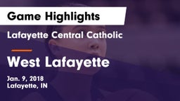 Lafayette Central Catholic  vs West Lafayette  Game Highlights - Jan. 9, 2018