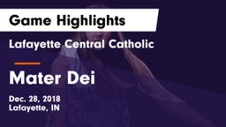 Lafayette Central Catholic  vs Mater Dei  Game Highlights - Dec. 28, 2018