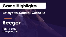 Lafayette Central Catholic  vs Seeger  Game Highlights - Feb. 4, 2019