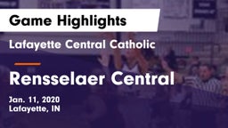 Lafayette Central Catholic  vs Rensselaer Central  Game Highlights - Jan. 11, 2020