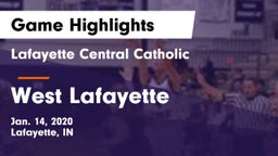 Lafayette Central Catholic  vs West Lafayette  Game Highlights - Jan. 14, 2020